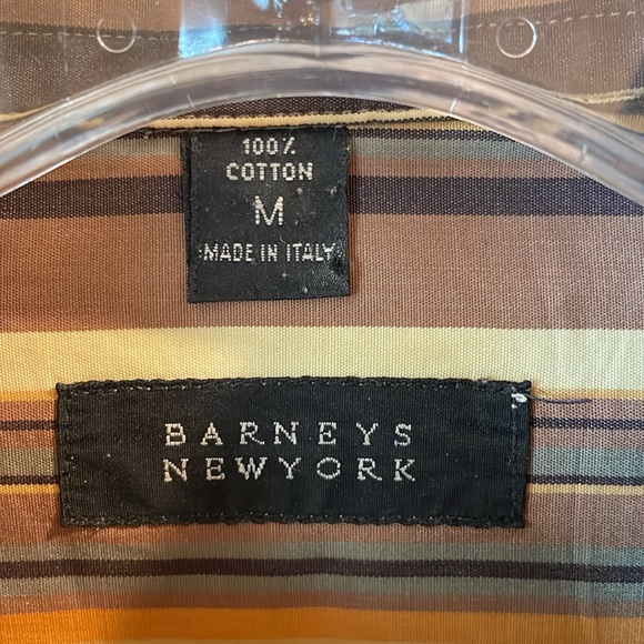 BARNEYS NEW YORK Striped Multicolor Men's Shirt Excellent Condition! Italy - Picture 3 of 7